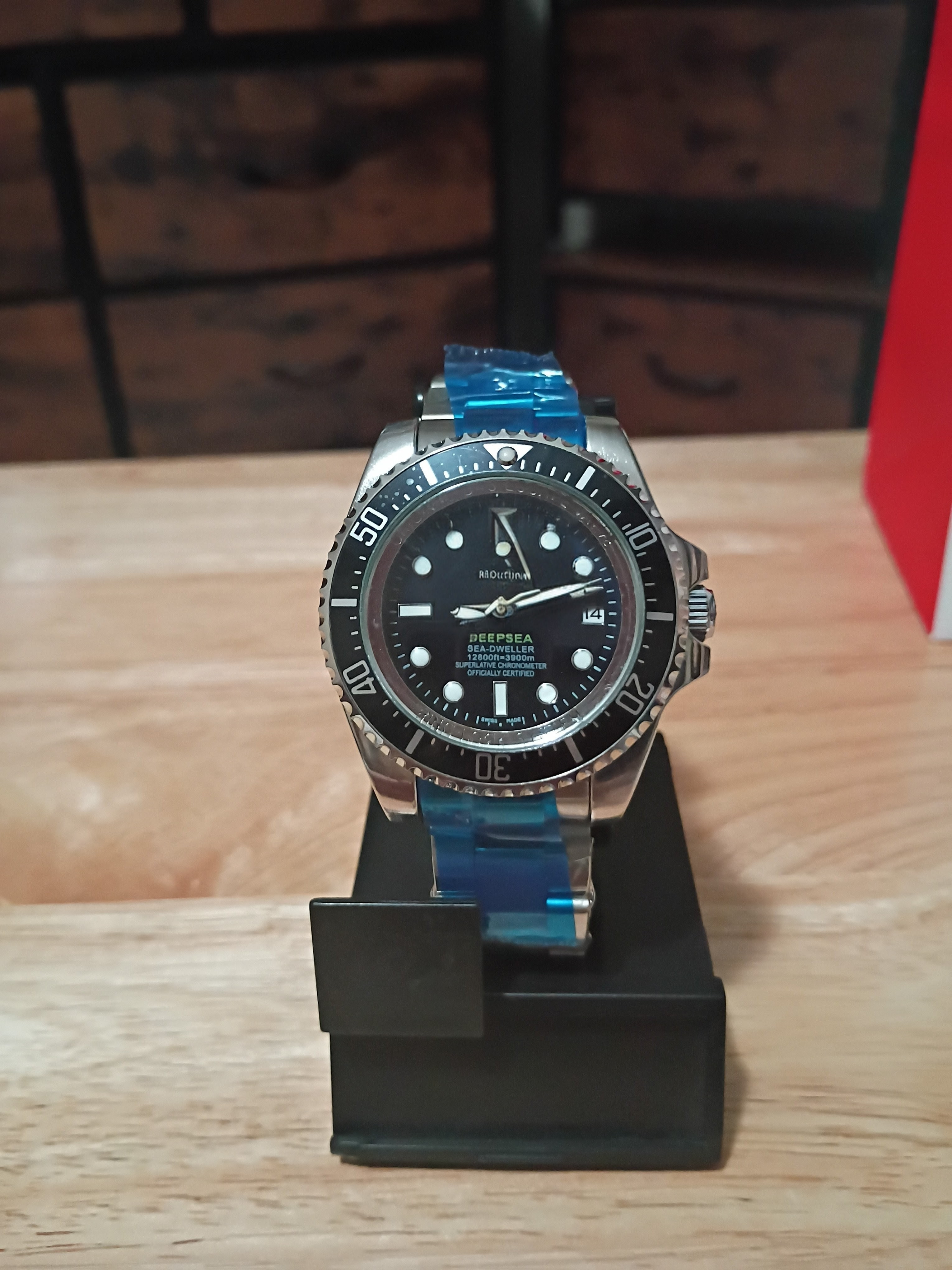 Deepsea Style Black Dial Diver Watch
